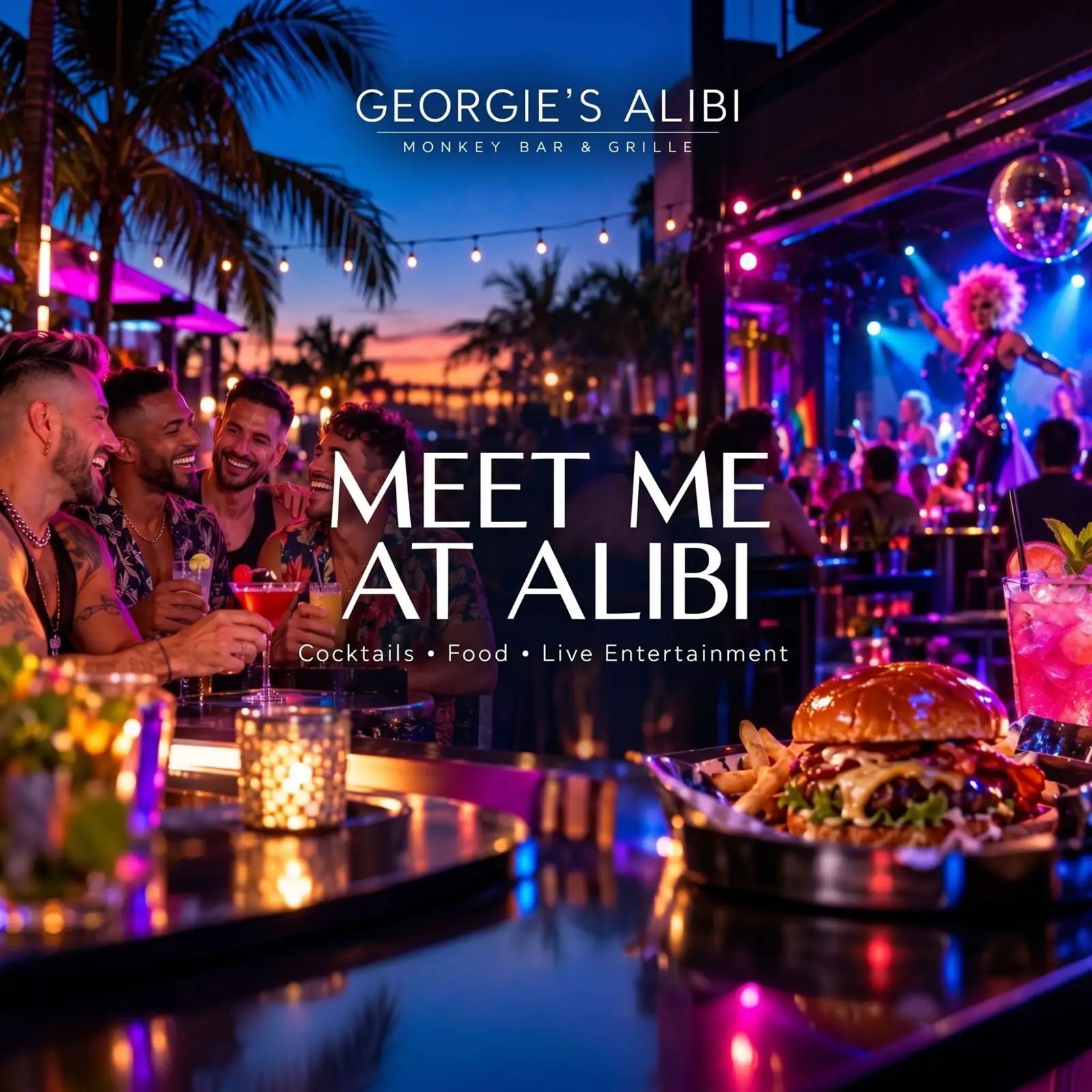 Meet Me At Alibi - Cocktails, Food, Live Entertainment